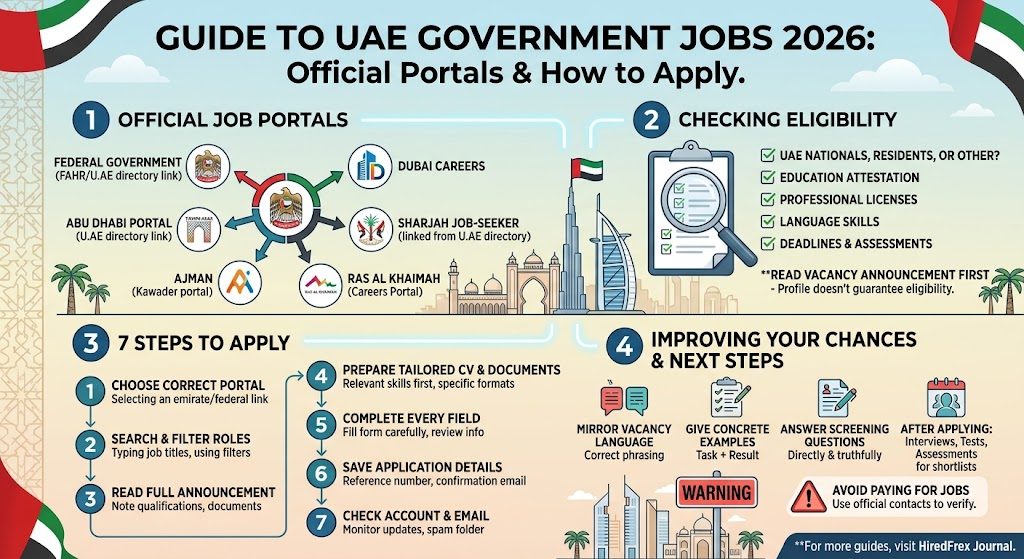 UAE Government Jobs 2026: Official Portals and How to Apply